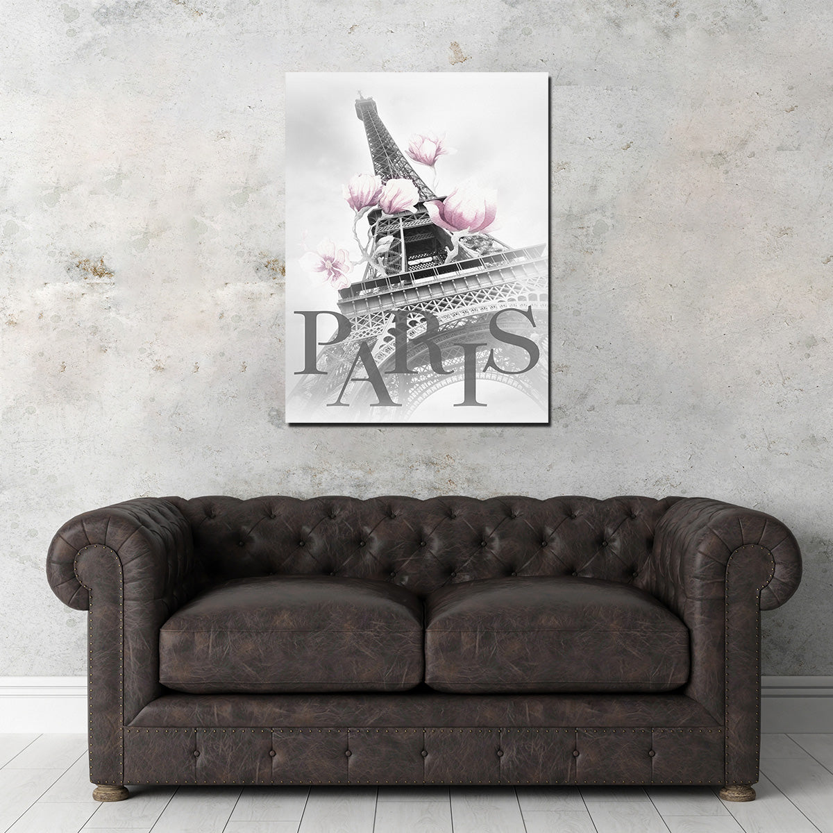 PARIS Magnolia Eiffel Tower Wall Art