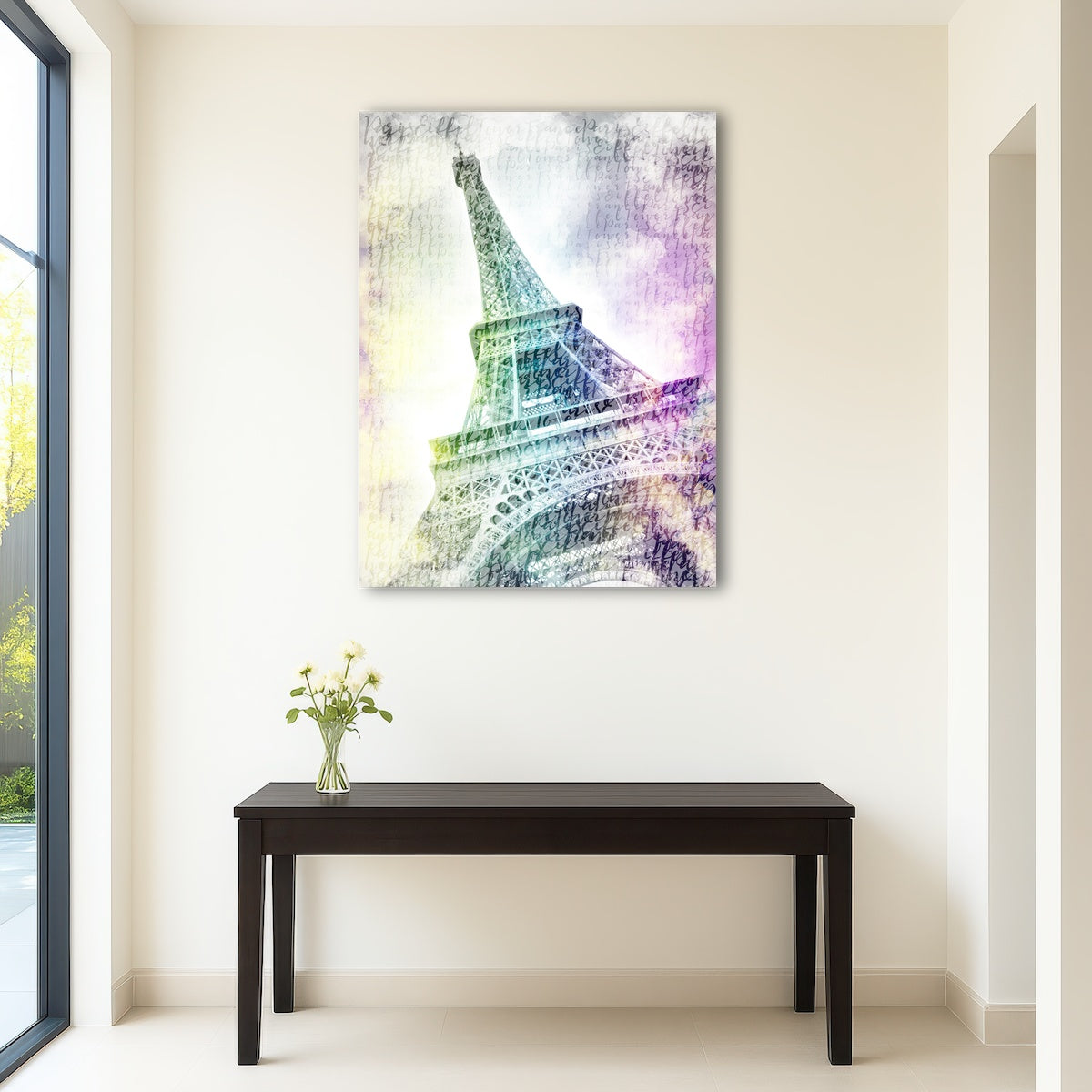 AUTO-MOCKUP ROOM | PARIS Watercolor Eiffel Tower