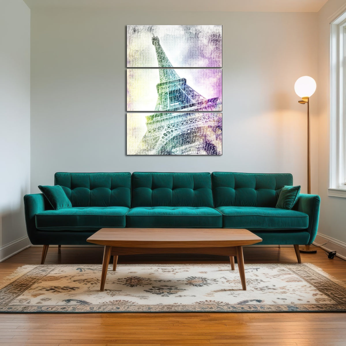 AUTO-MOCKUP ROOM | PARIS Watercolor Eiffel Tower