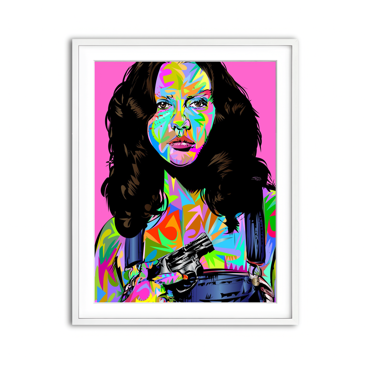 Framed Print 3x4 White