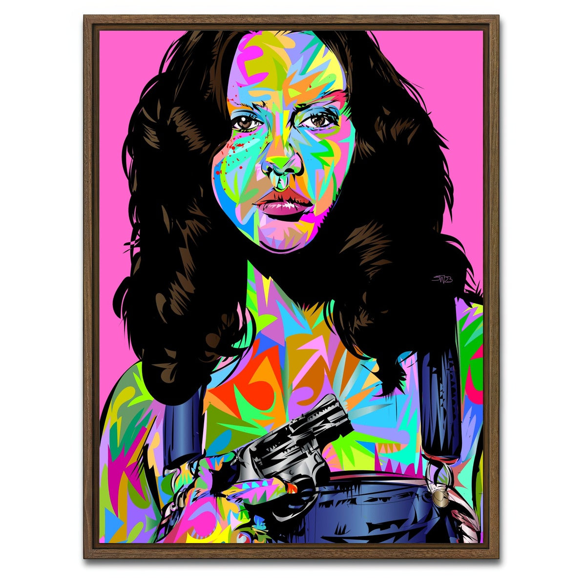 AUTO-MOCKUP WHITE | PEARL | 1 Piece | Walnut Framed Canvas | group=3x4