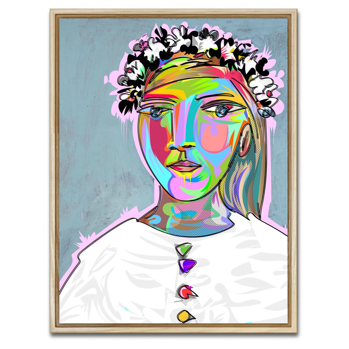 AUTO-MOCKUP WHITE | PICASSO | 1 Piece | Natural Framed Canvas | group=3x4