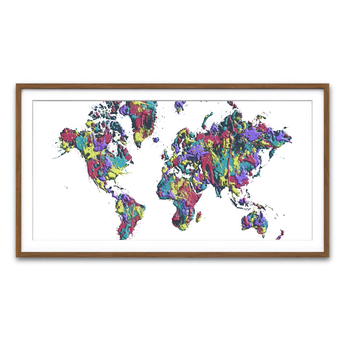 Framed Print 2x1 Walnut