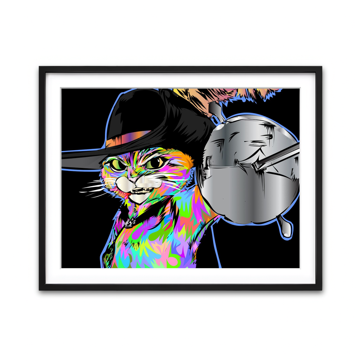 Framed Print 4x3 Black