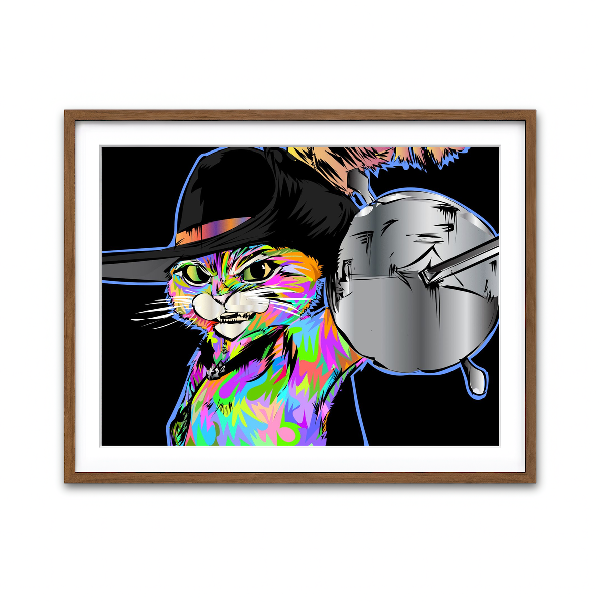 Framed Print 4x3 Walnut