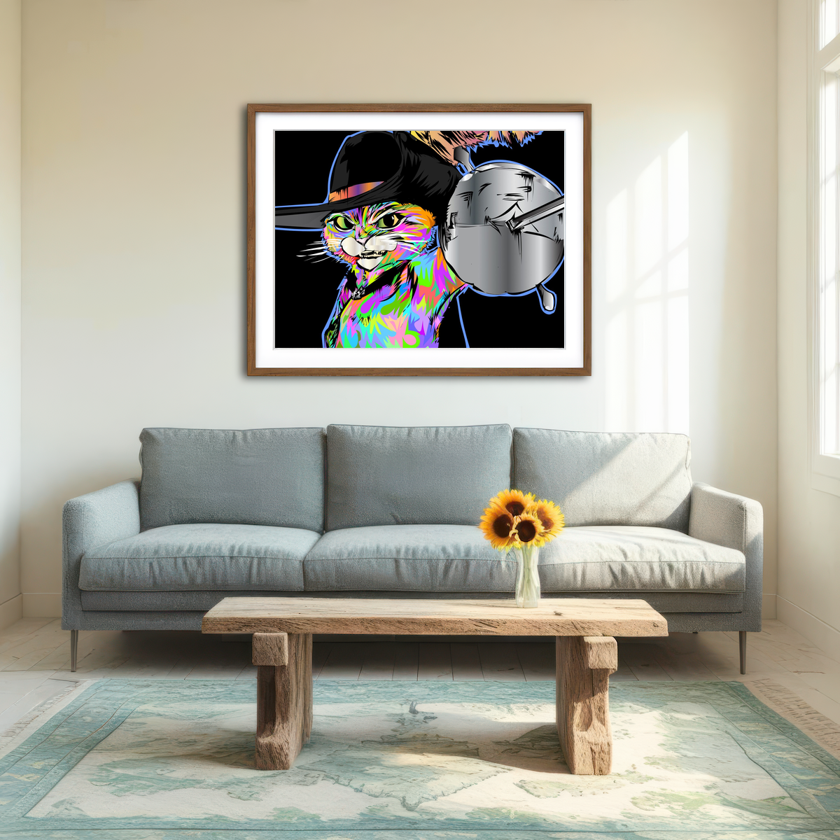 AUTO-MOCKUP ROOM | Puss and Boots Wall Art