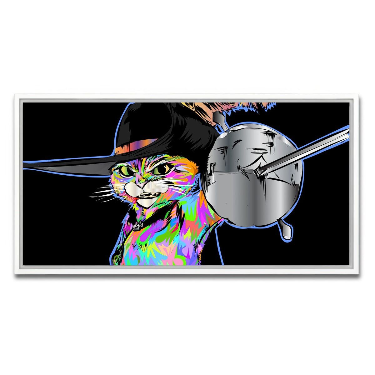 AUTO-MOCKUP WHITE | PUSS AND BOOTS | 1 Piece | White Framed Canvas | group=2x1