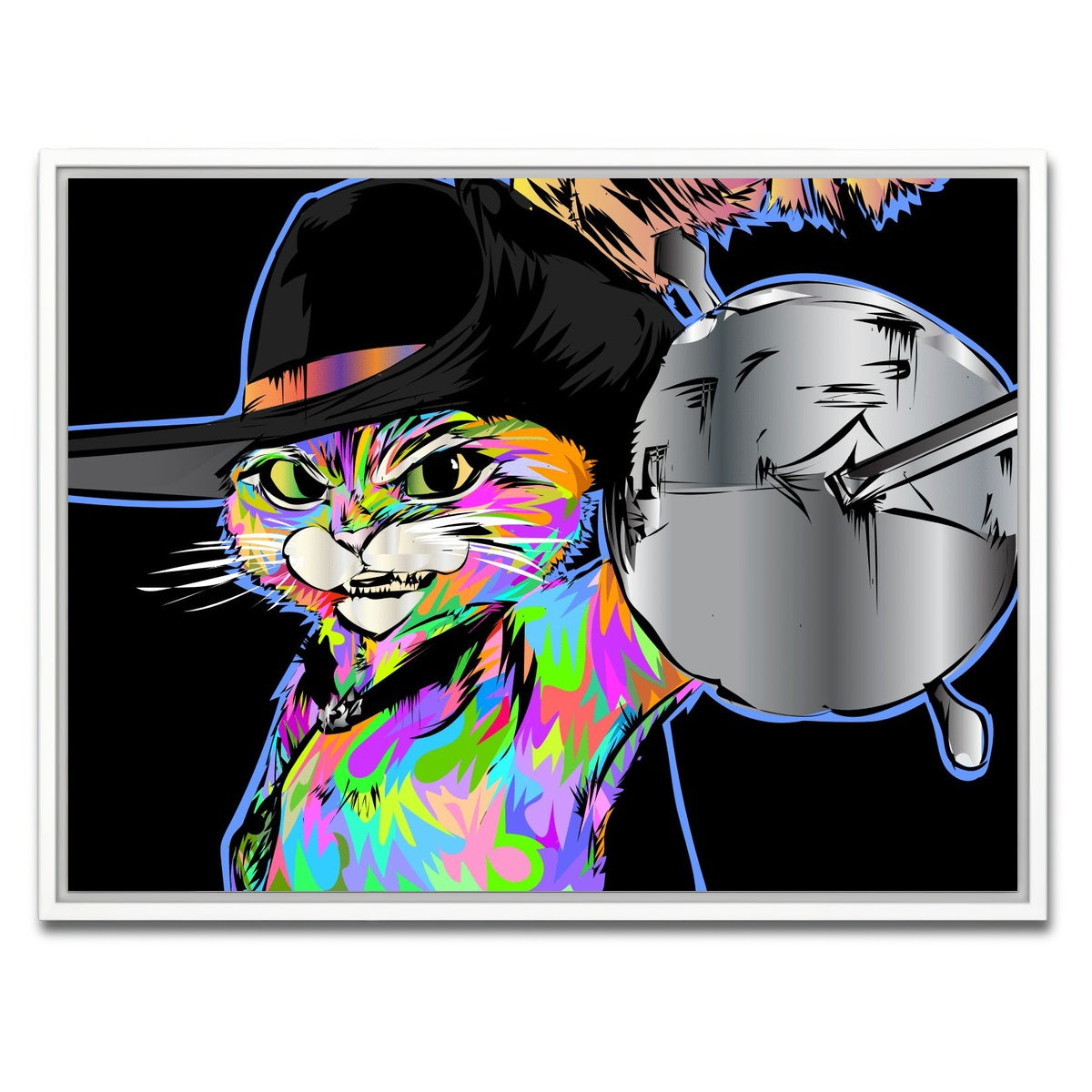 AUTO-MOCKUP WHITE | PUSS AND BOOTS | 1 Piece | White Framed Canvas | group=4x3