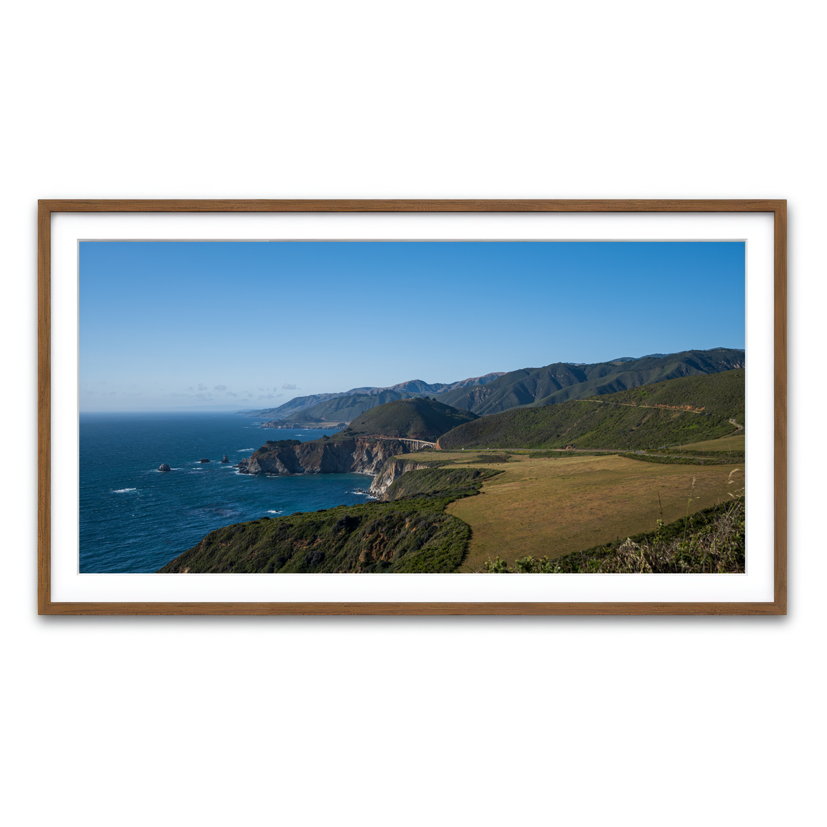 Framed Print 2x1 Walnut