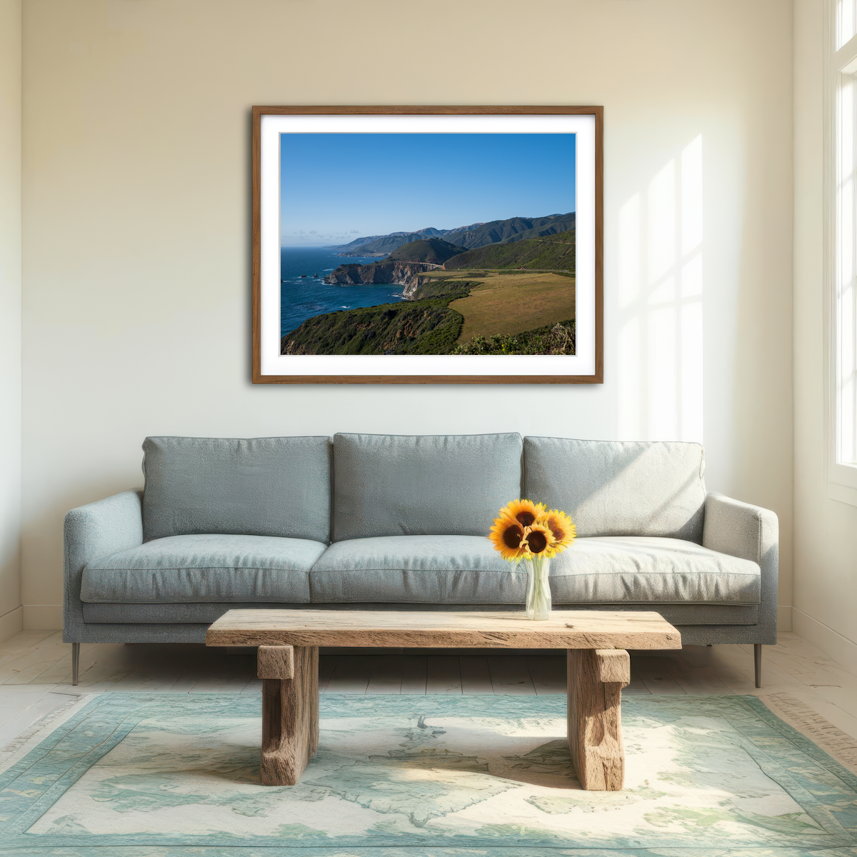 AUTO-MOCKUP ROOM | Pacific Coast Hwy CA Wall Art