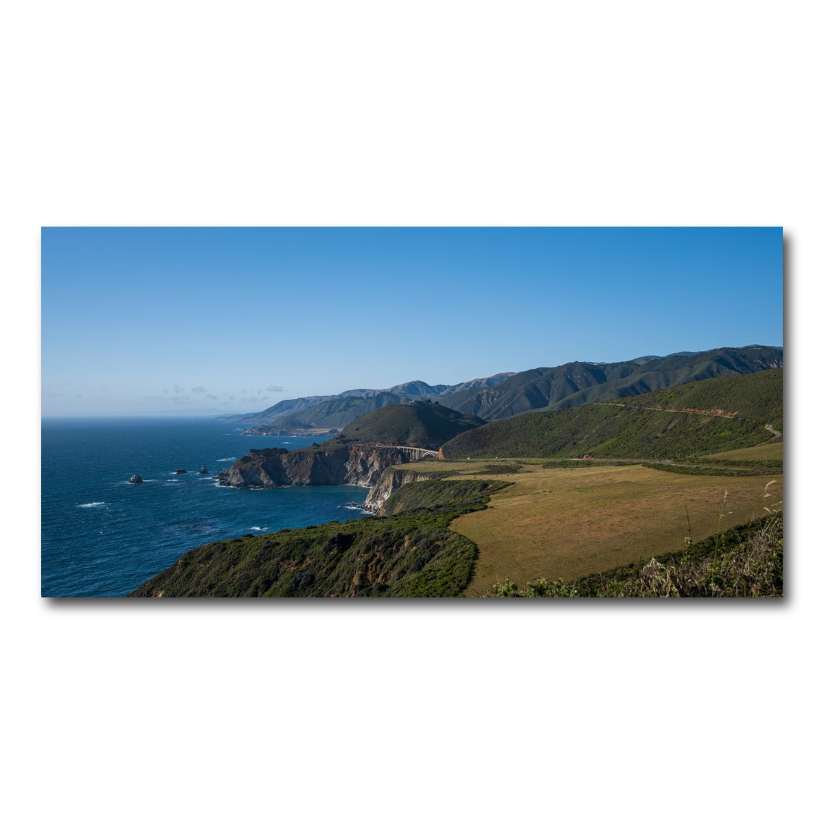 AUTO-MOCKUP WHITE | Pacific Coast Hwy CA | 1 Piece | Gallery Wrap Canvas | group=2x1