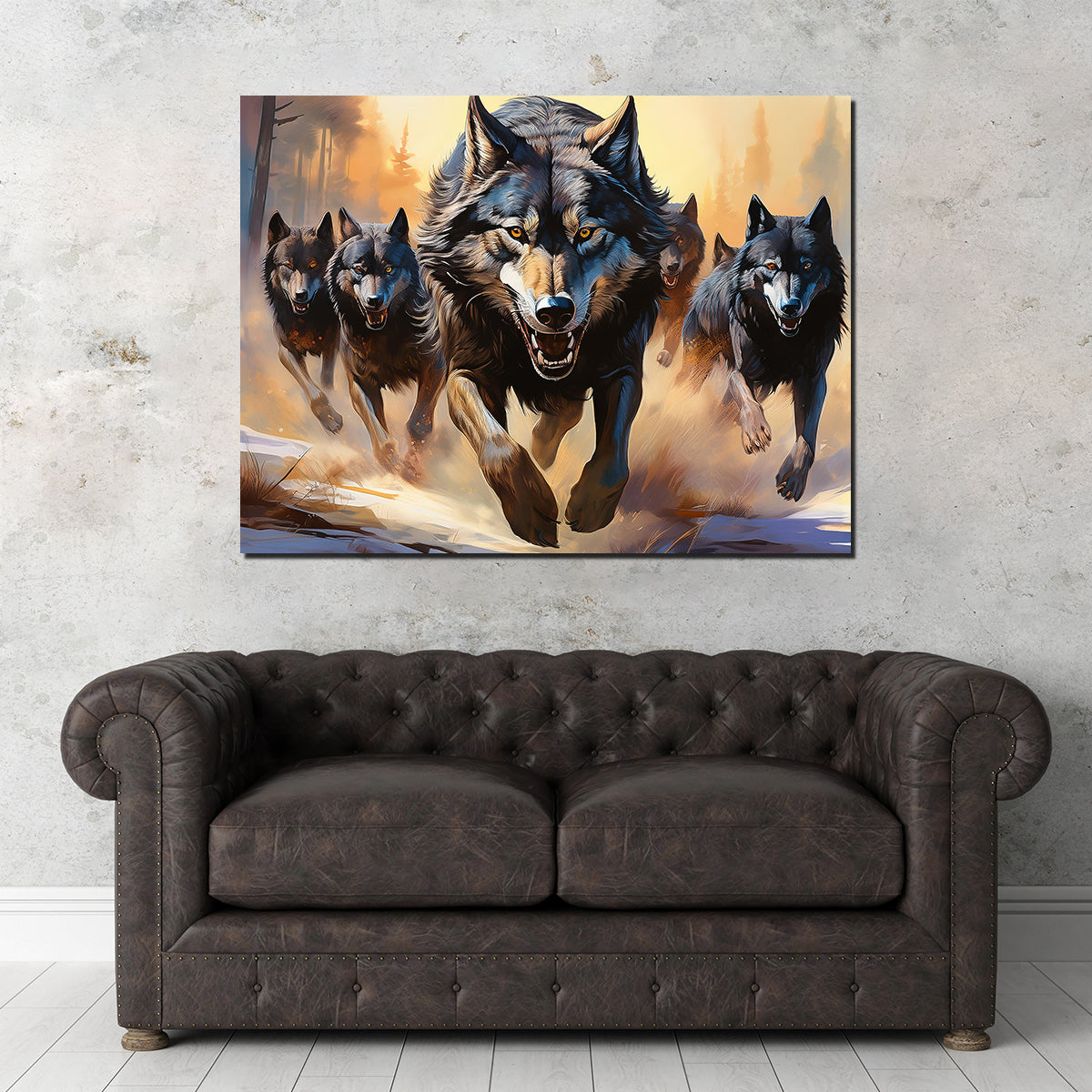 Pack of Wolves Wall Art