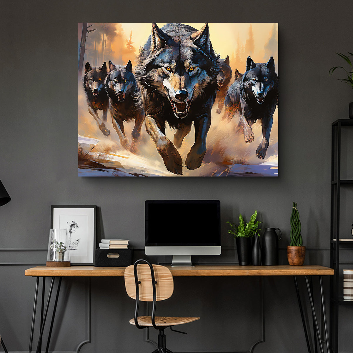 Pack of Wolves Wall Art