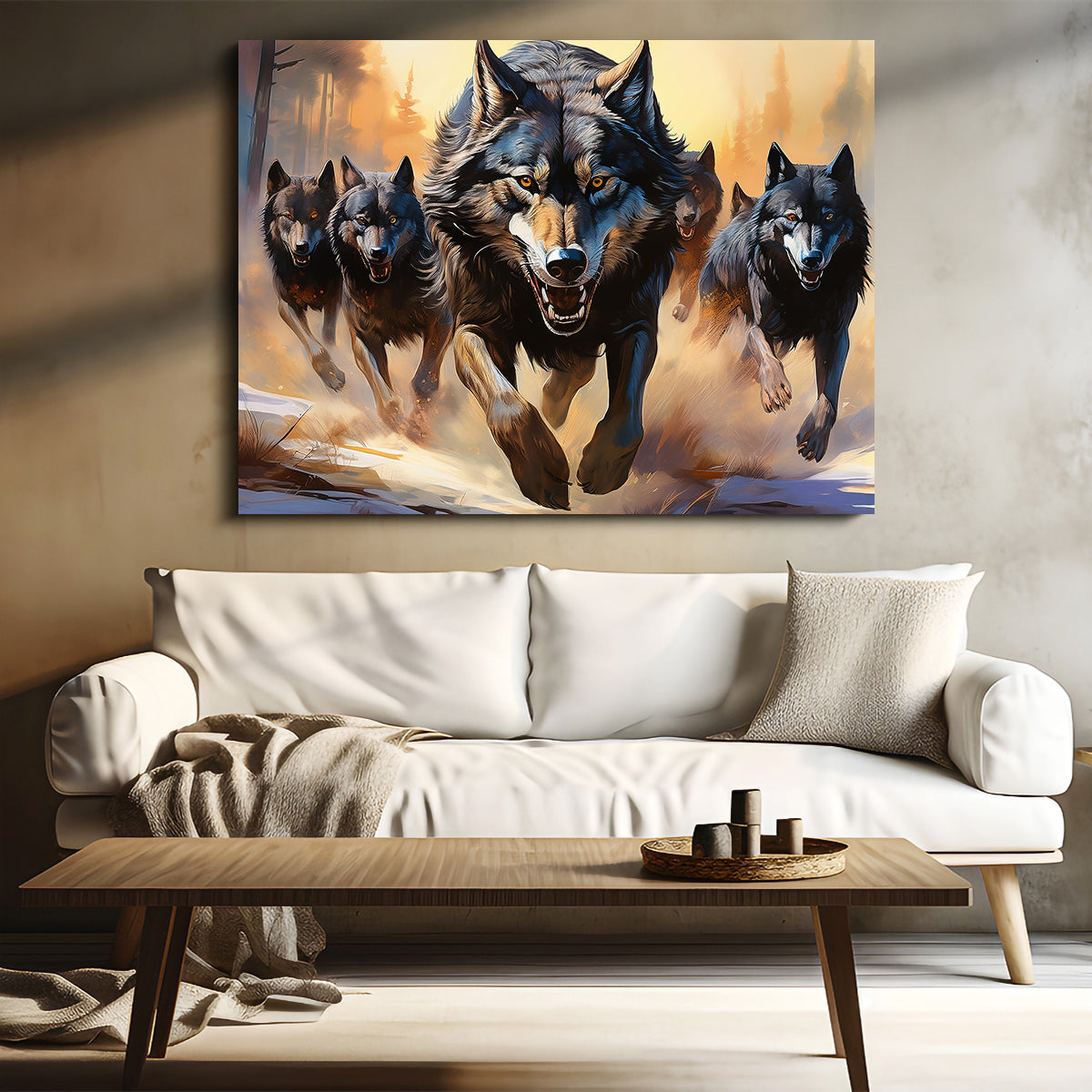 Pack of Wolves Wall Art