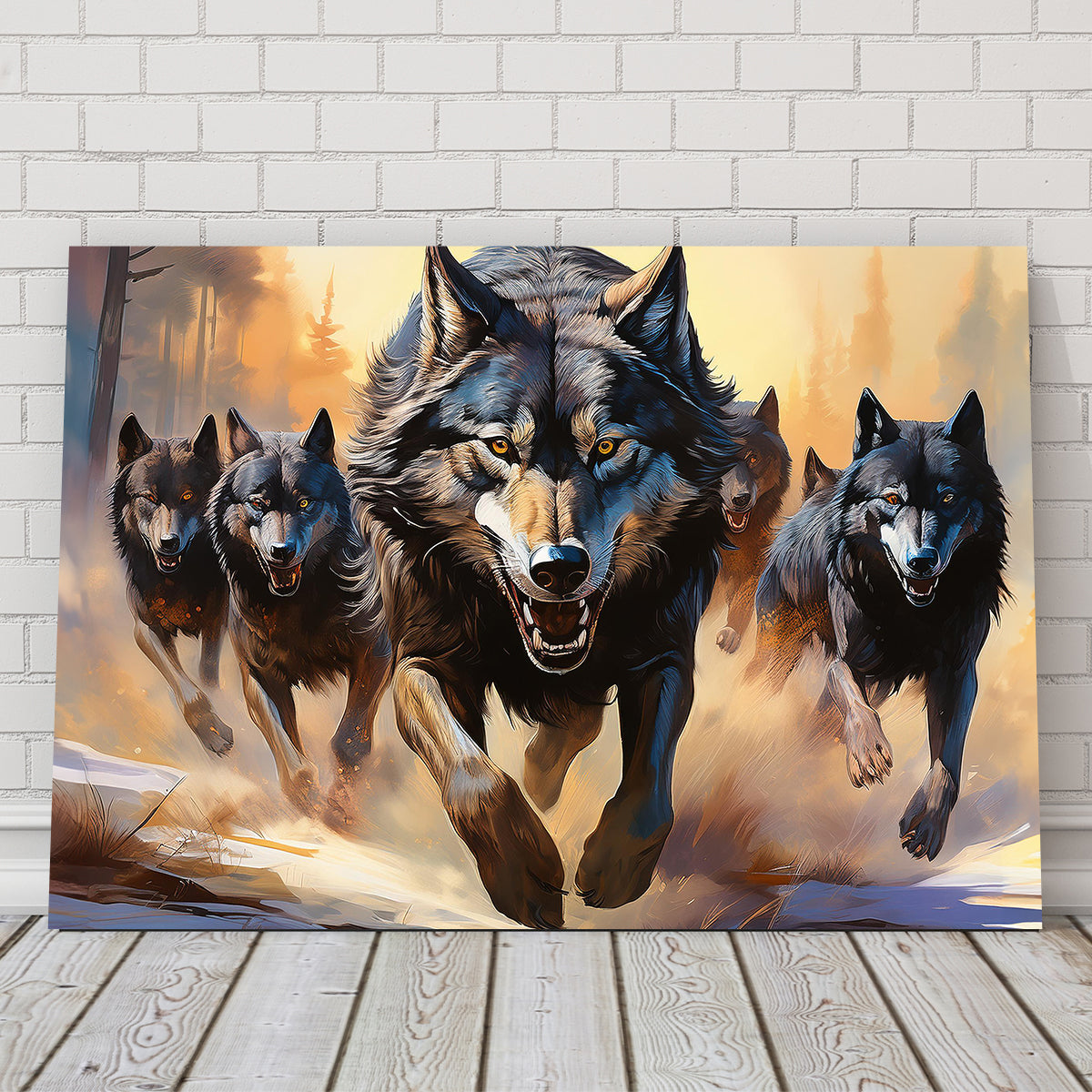 Pack of Wolves Wall Art