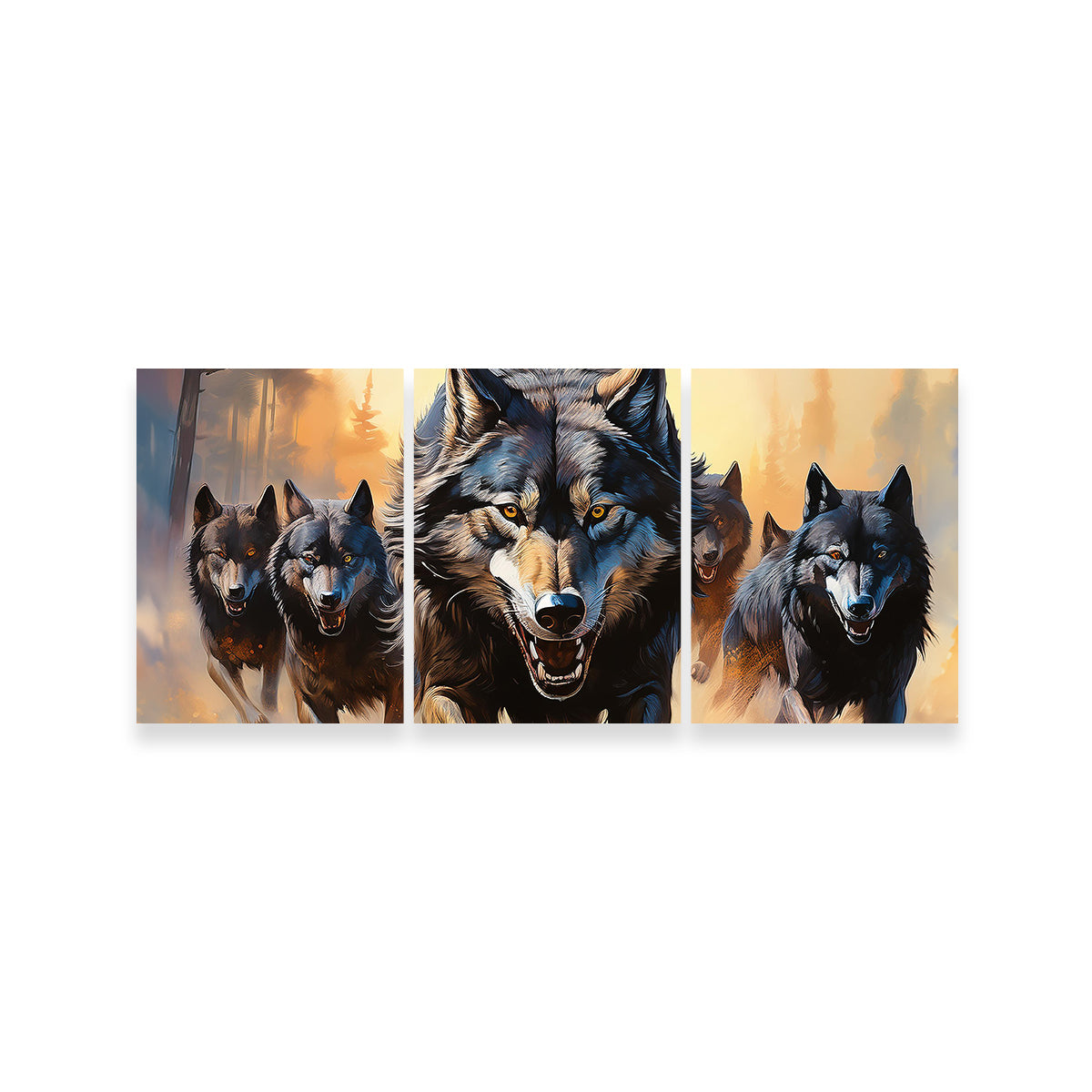Pack of Wolves Wall Art