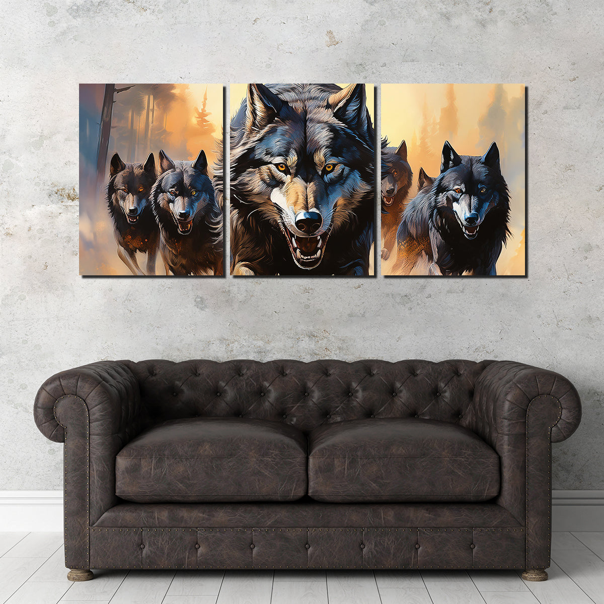 Pack of Wolves Wall Art
