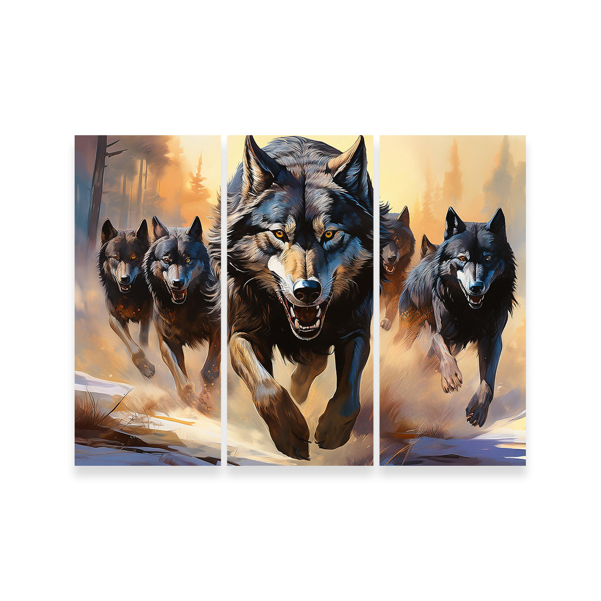 Pack of Wolves Wall Art