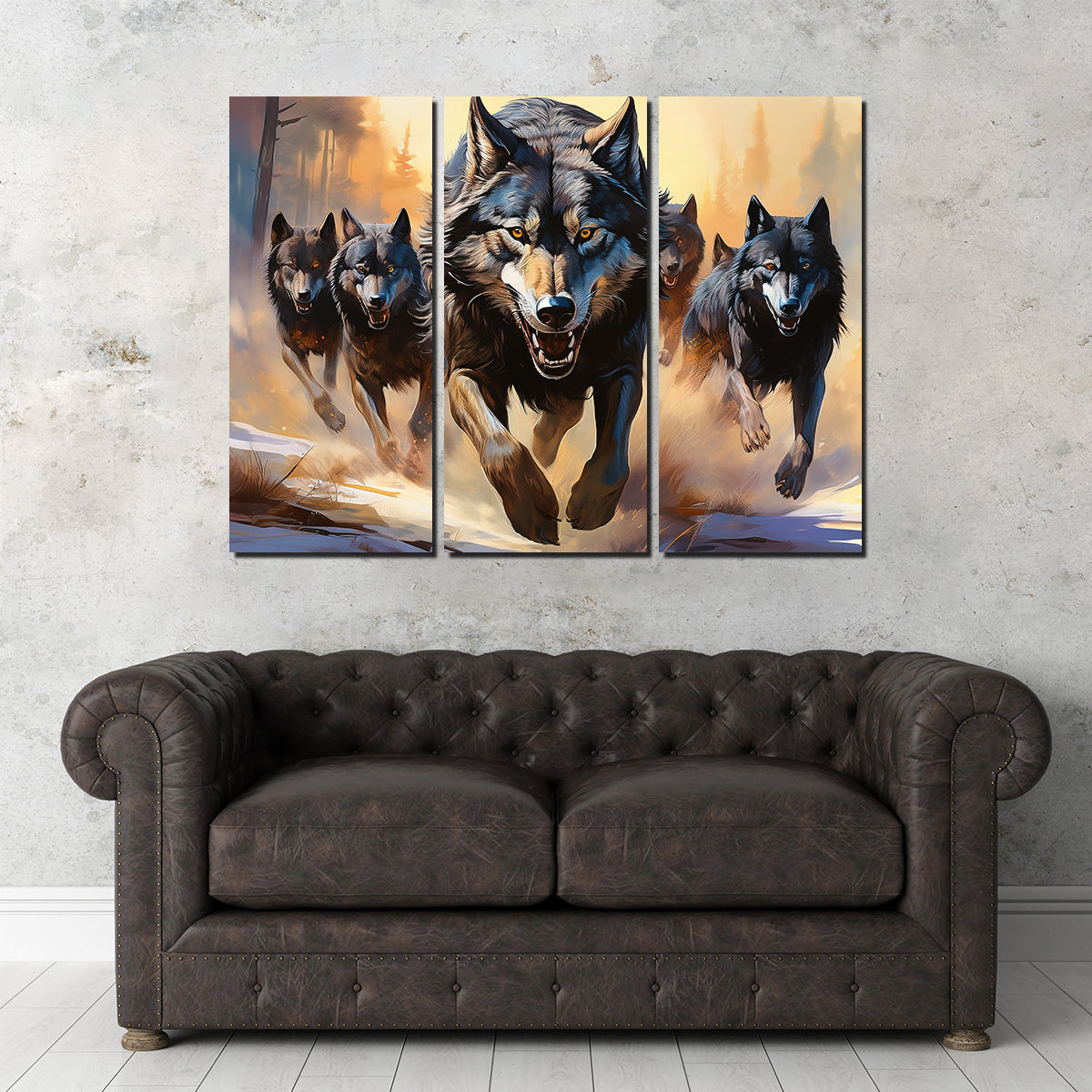 Pack of Wolves Wall Art