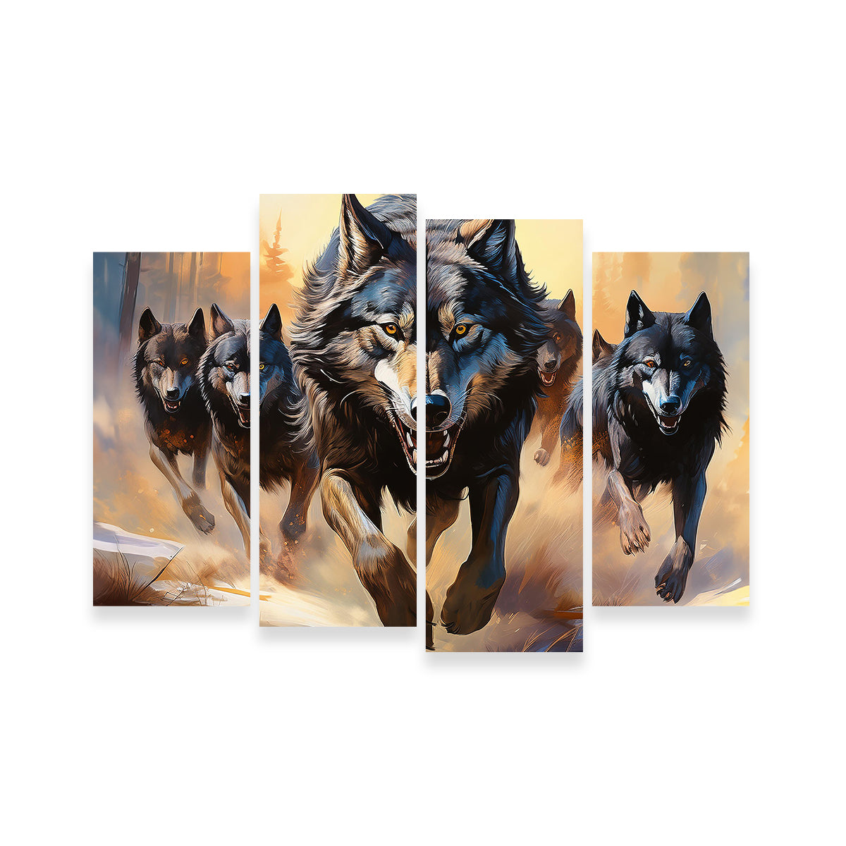 Pack of Wolves Wall Art