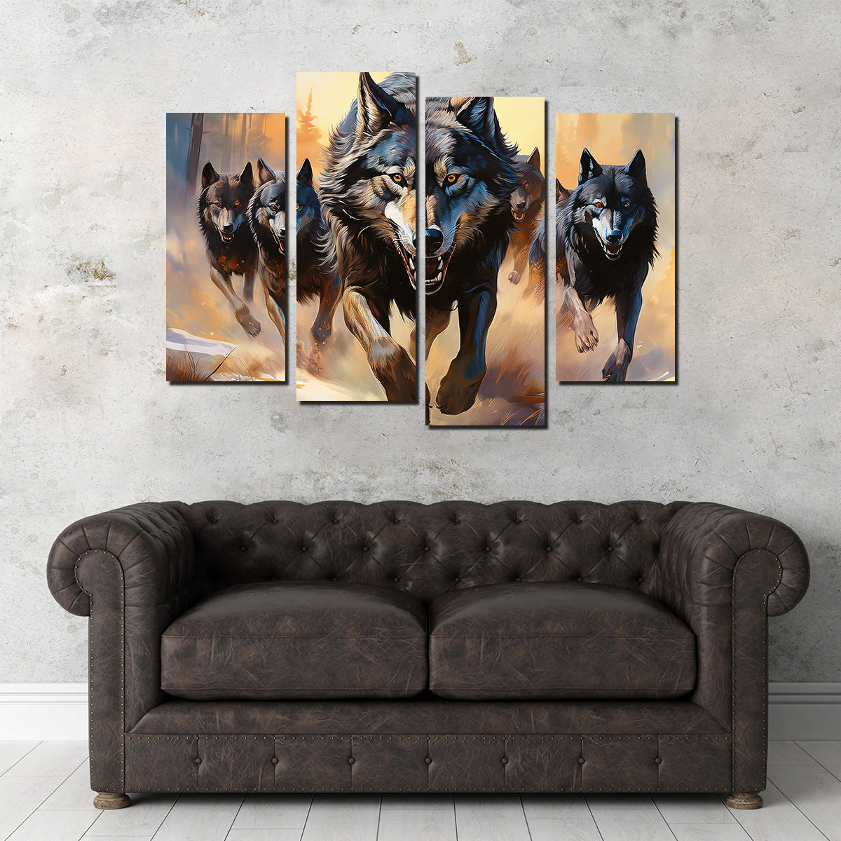 Pack of Wolves Wall Art