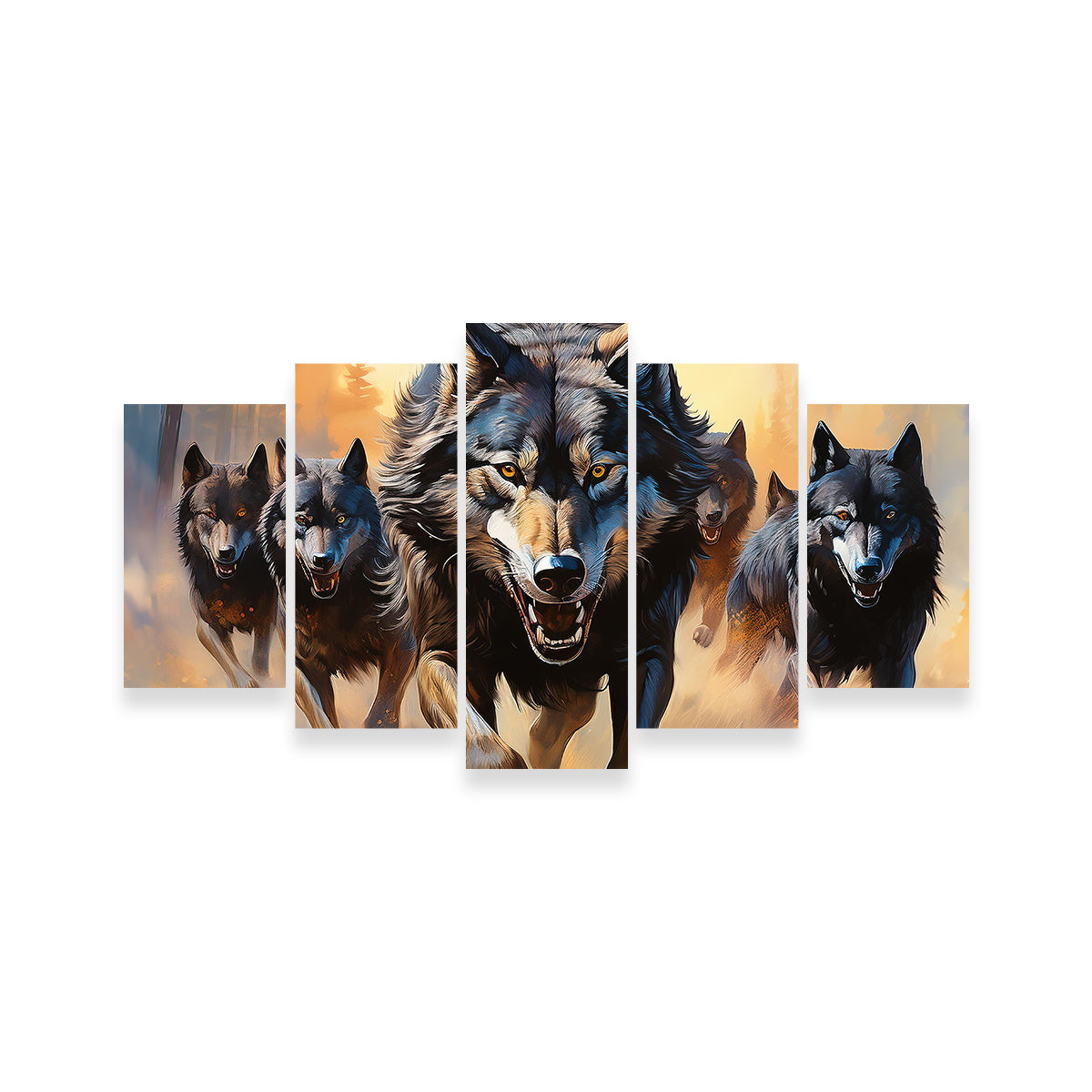 Pack of Wolves Wall Art