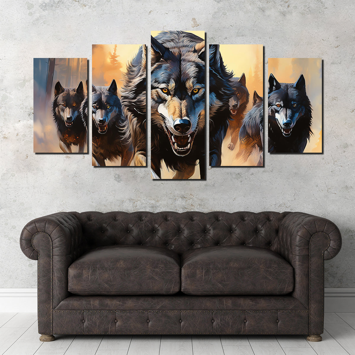 Pack of Wolves Wall Art