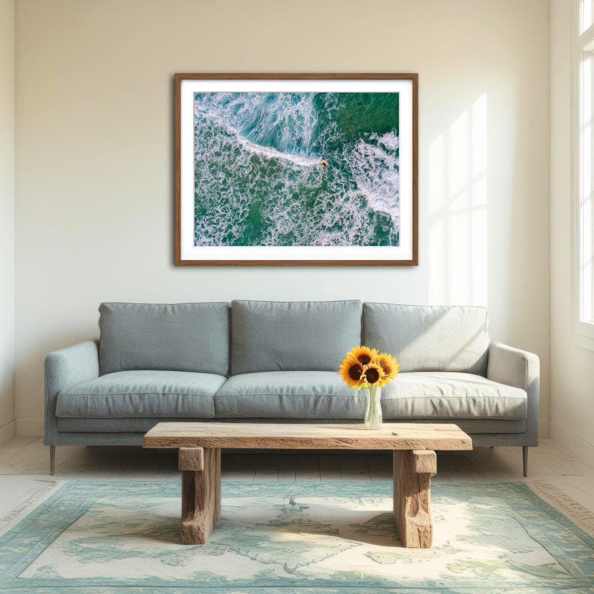 AUTO-MOCKUP ROOM | Paddling Out Wall Art