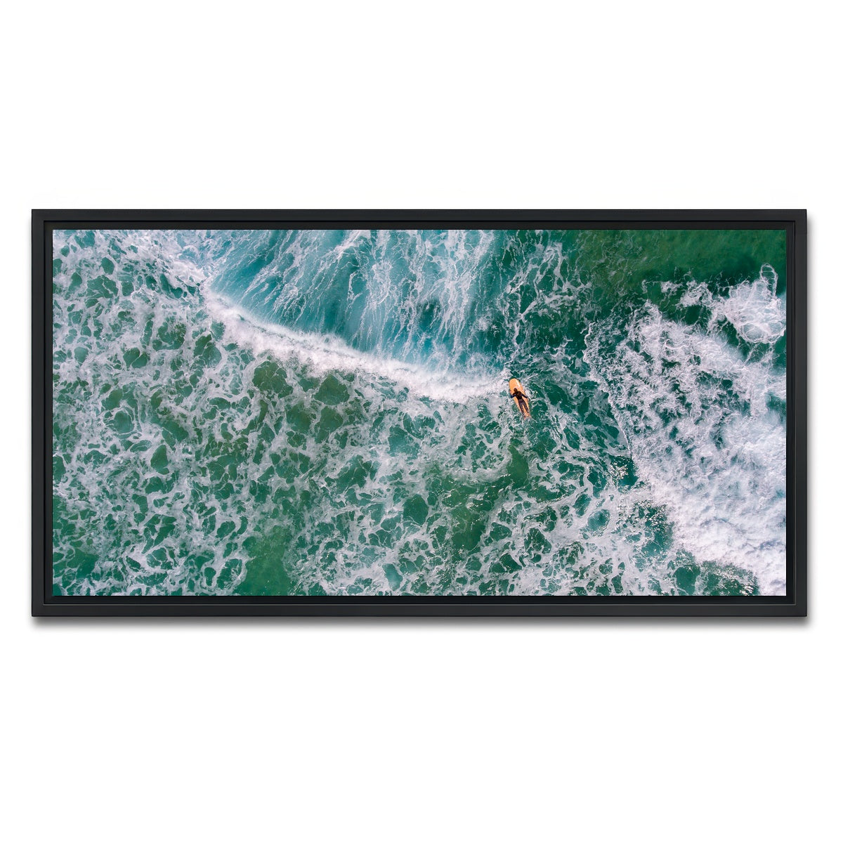 AUTO-MOCKUP WHITE | Paddling Out | 1 Piece | Black Framed Canvas | group=2x1
