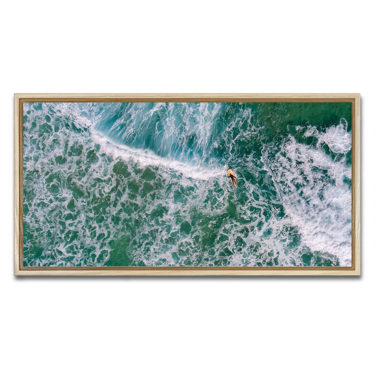 AUTO-MOCKUP WHITE | Paddling Out | 1 Piece | Natural Framed Canvas | group=2x1