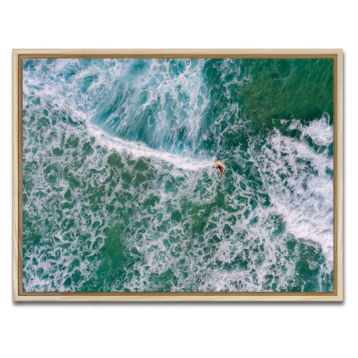 AUTO-MOCKUP WHITE | Paddling Out | 1 Piece | Natural Framed Canvas | group=4x3