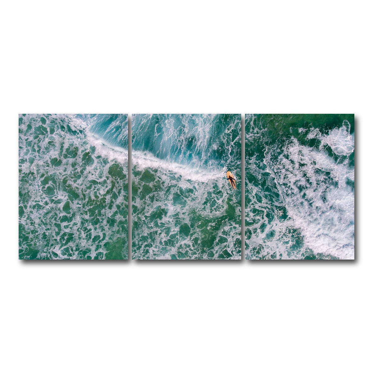 AUTO-MOCKUP WHITE | Paddling Out | 3 Piece | Gallery Wrap Canvas | group=18x24