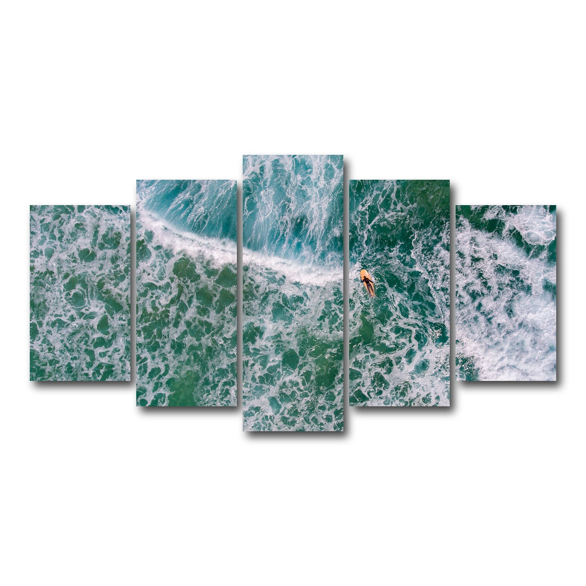 AUTO-MOCKUP WHITE | Paddling Out | 5 Piece | Gallery Wrap Canvas | group=5_normal
