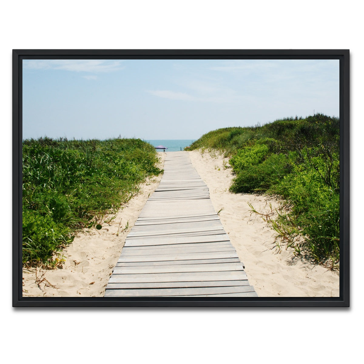 AUTO-MOCKUP WHITE | Padre Island Boardwalk | 1 Piece | Black Framed Canvas | group=4x3