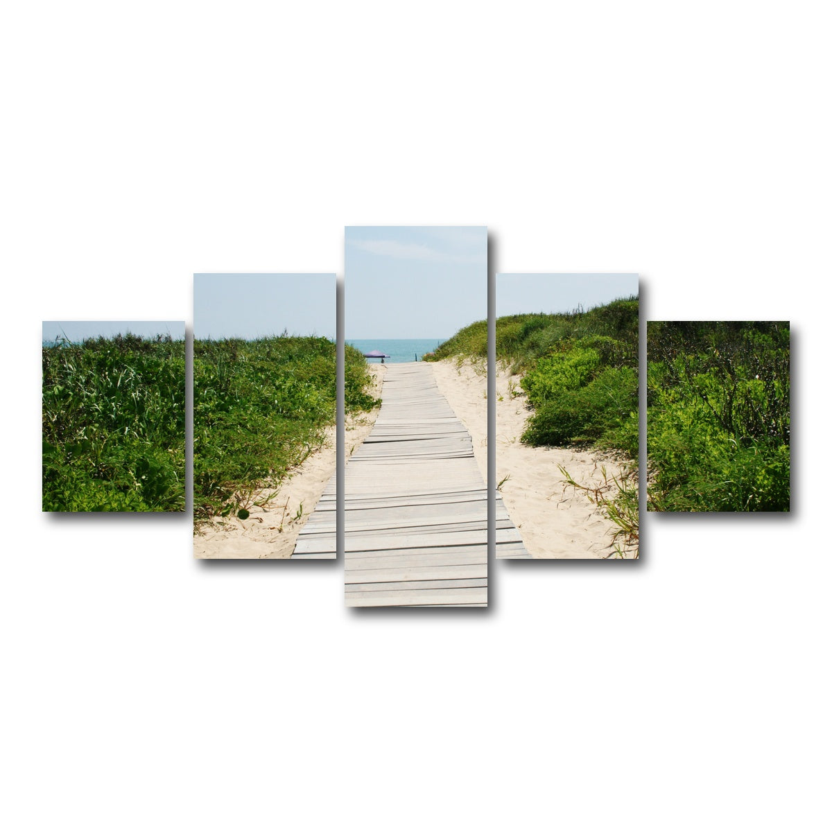 AUTO-MOCKUP WHITE | Padre Island Boardwalk | 5 Piece | Gallery Wrap Canvas | group=5_short