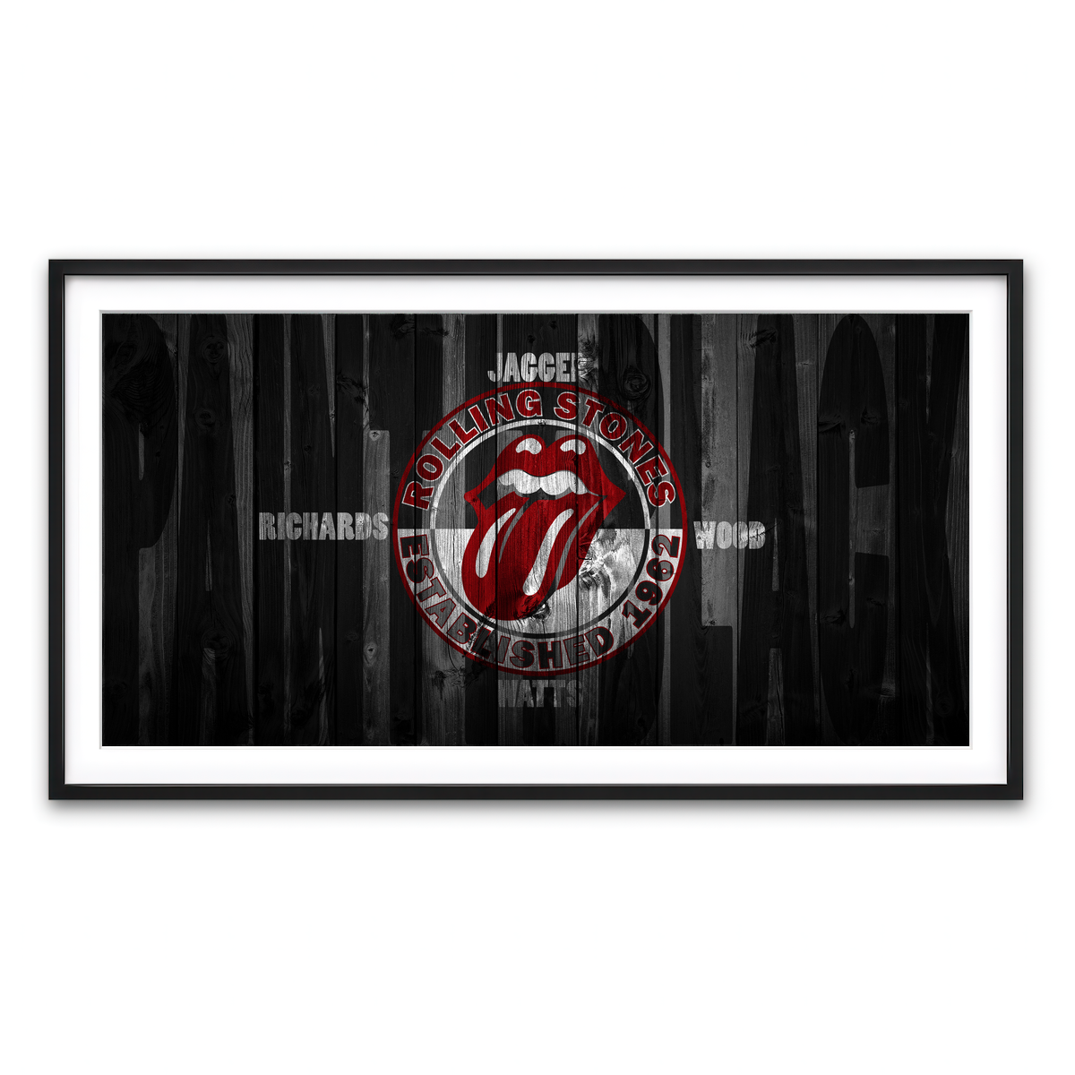 Framed Print 2x1 Black