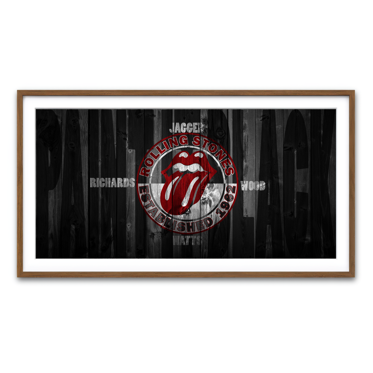 Framed Print 2x1 Walnut