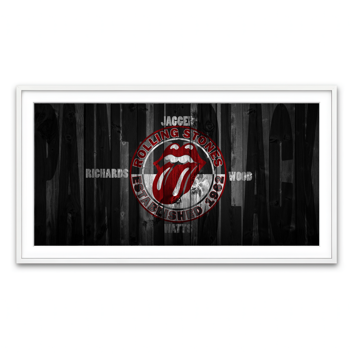 Framed Print 2x1 White