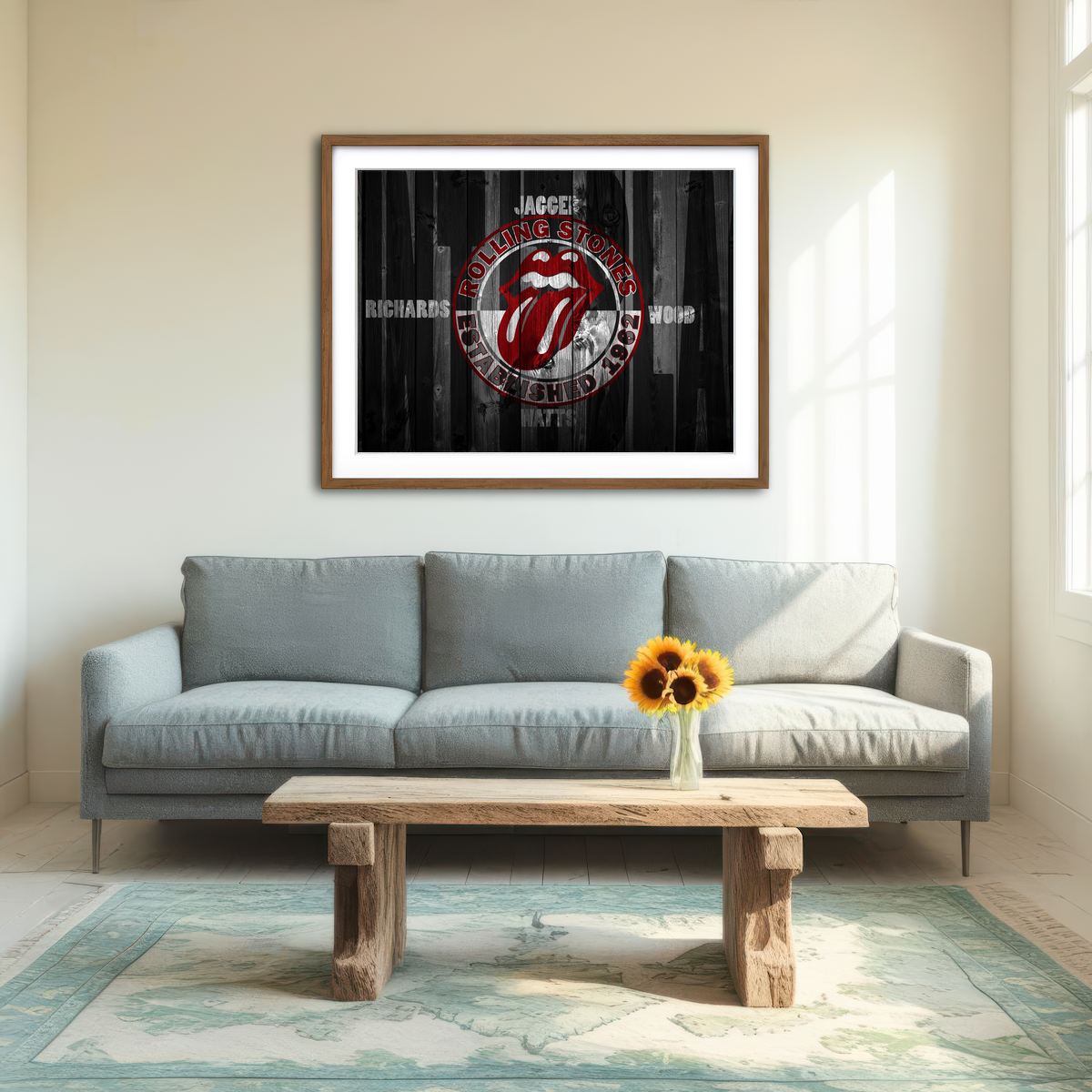 AUTO-MOCKUP ROOM | Paint It Black Wall Art