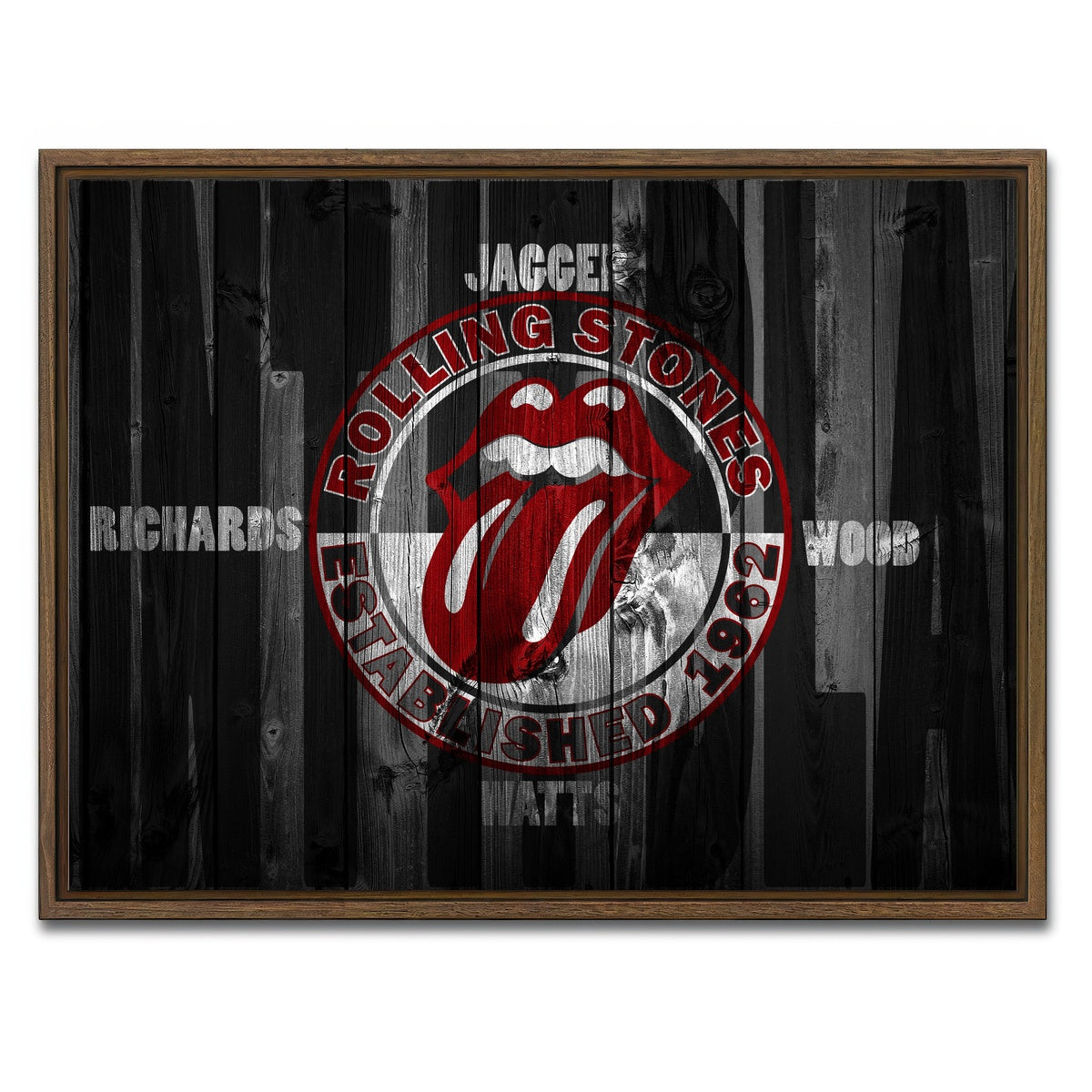 AUTO-MOCKUP WHITE | Paint It Black | 1 Piece | Walnut Framed Canvas | group=4x3