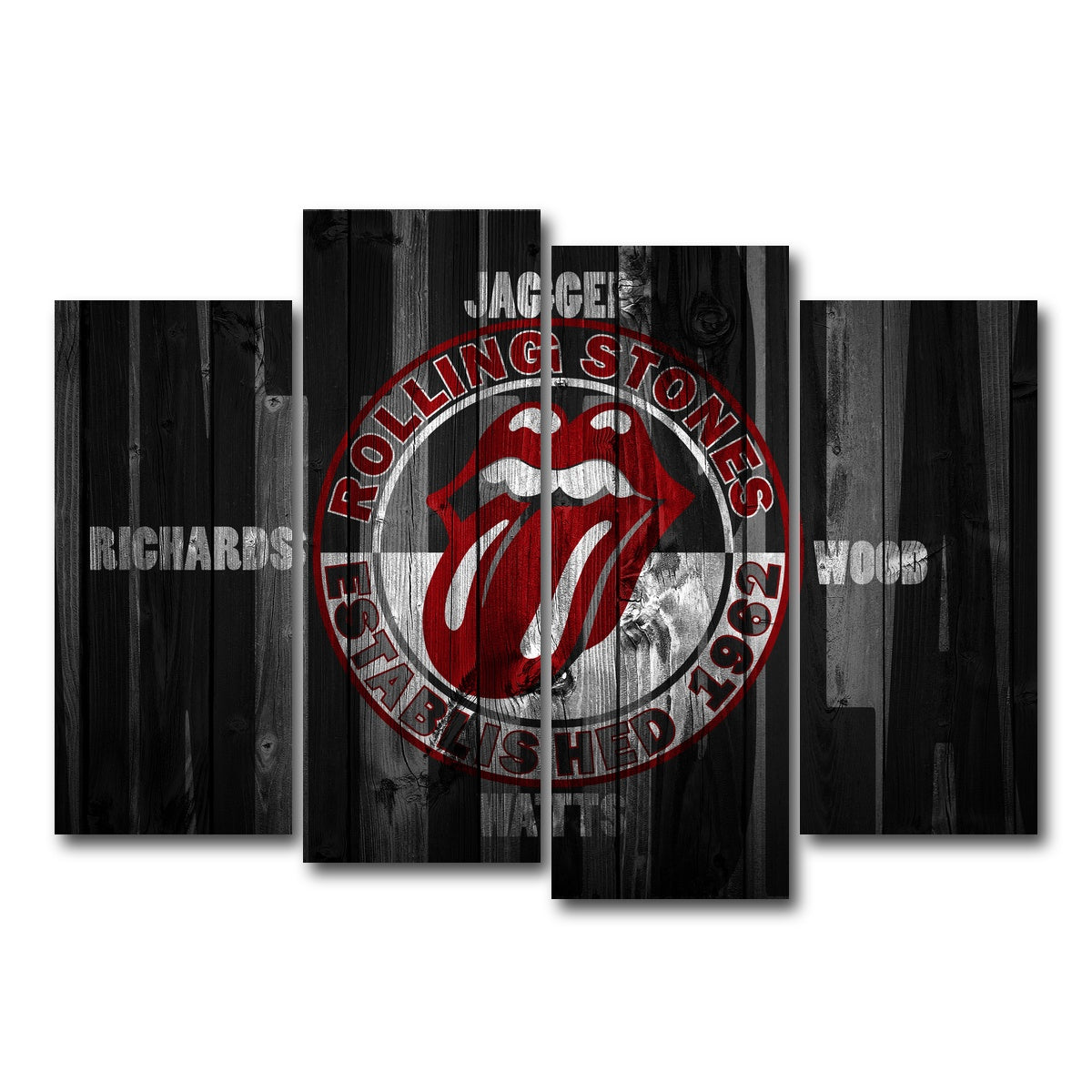 AUTO-MOCKUP WHITE | Paint It Black | 4 Piece | Gallery Wrap Canvas | group=4_normal