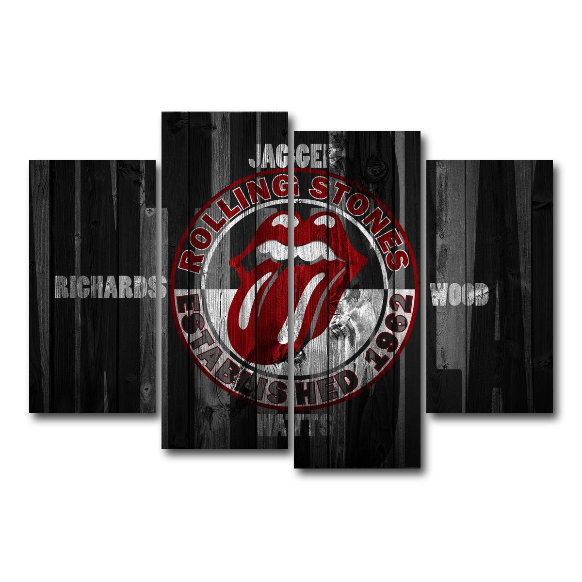 AUTO-MOCKUP WHITE | Paint It Black | 4 Piece | Gallery Wrap Canvas | group=4_short