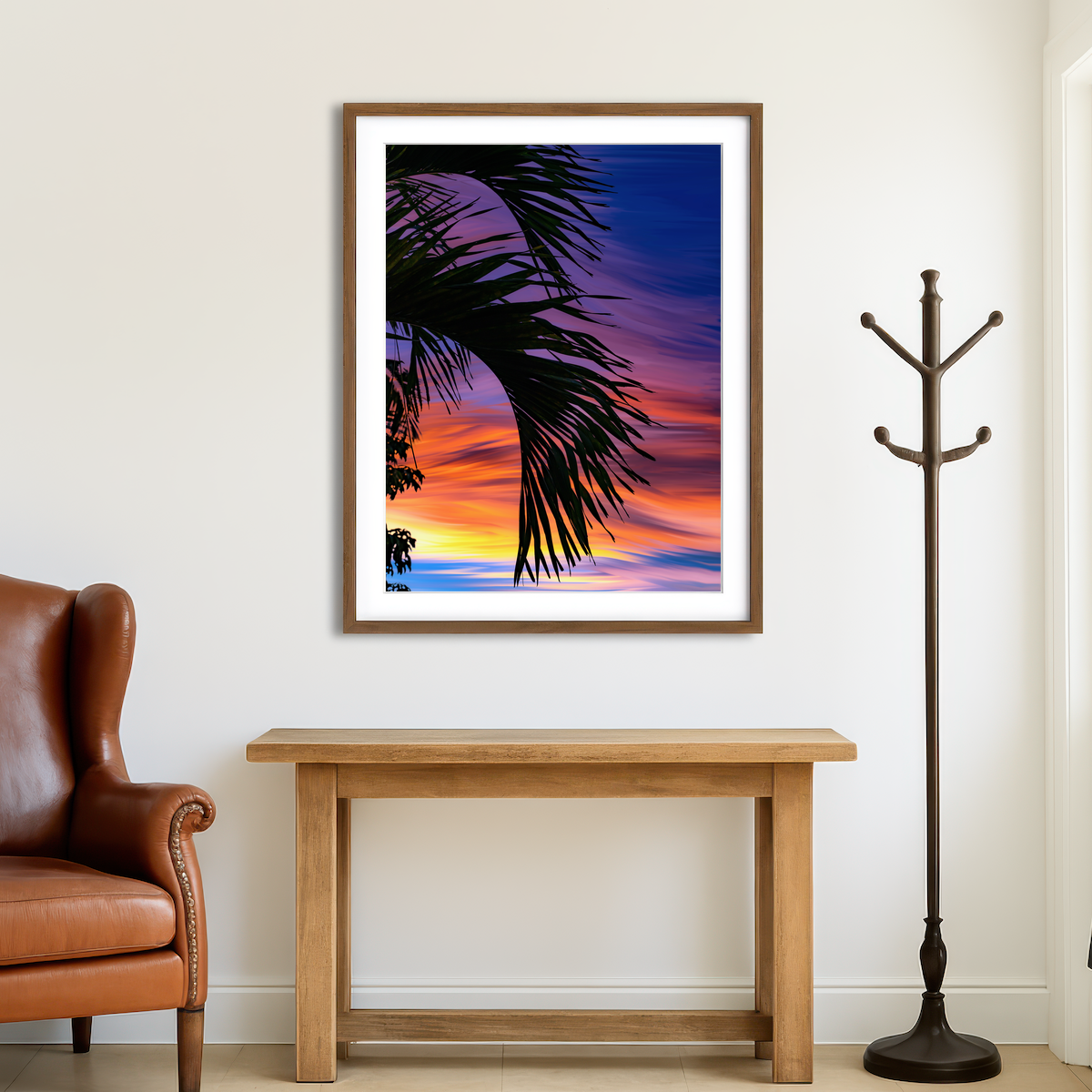 AUTO-MOCKUP ROOM | Painted Palm Wall Art