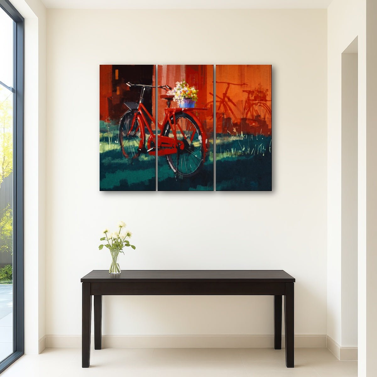 AUTO-MOCKUP ROOM | Painting of vintage bicycle