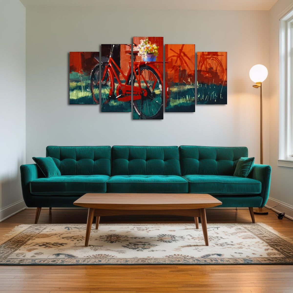 AUTO-MOCKUP ROOM | Painting of vintage bicycle