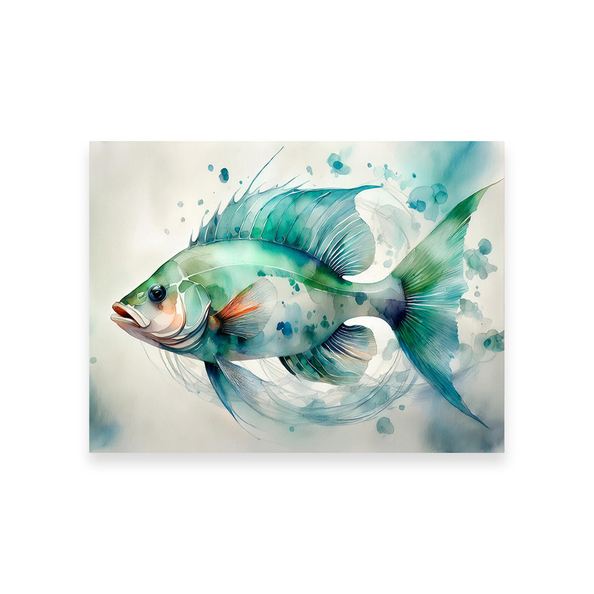 Saltwater Fish Painting Wall Art