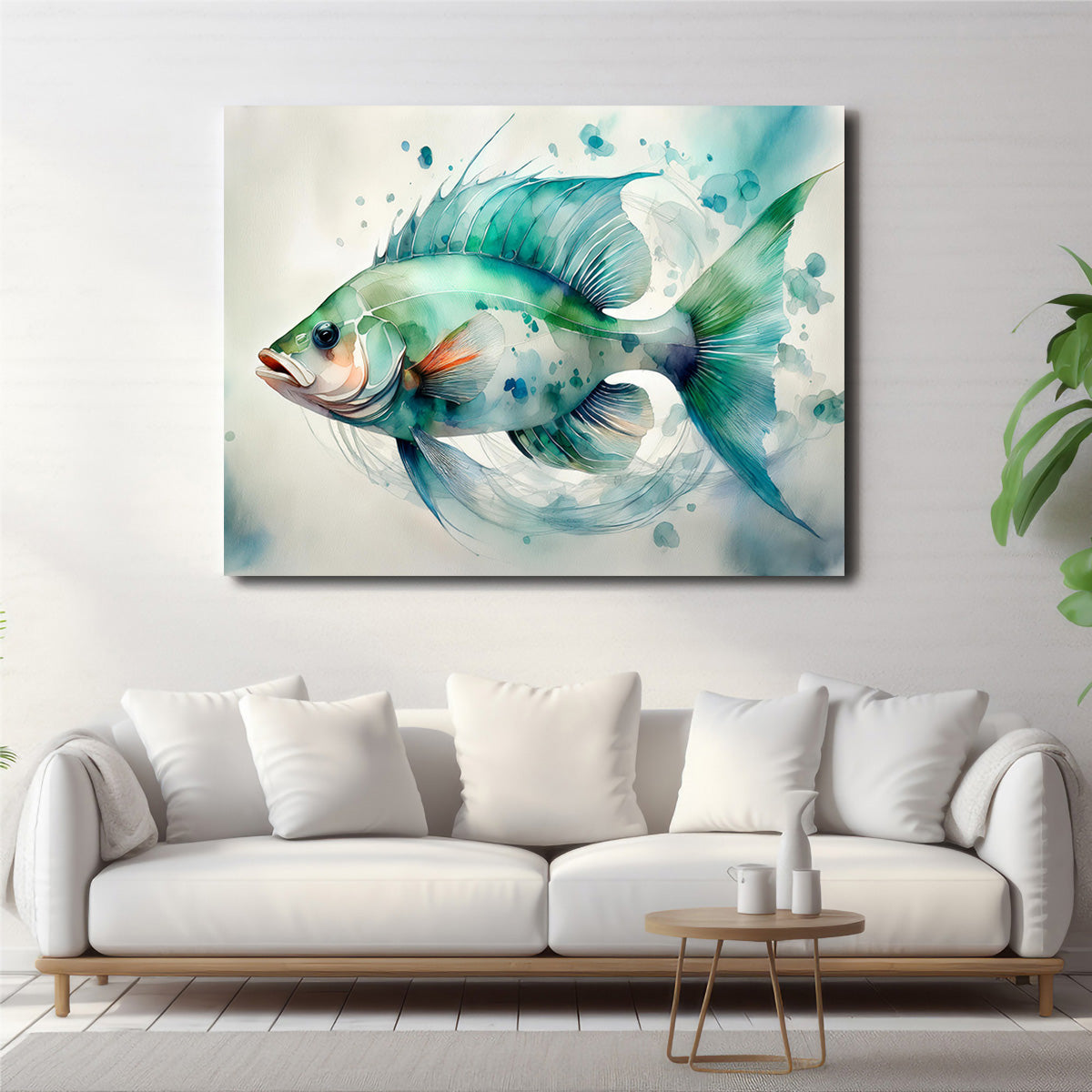 Saltwater Fish Painting Wall Art