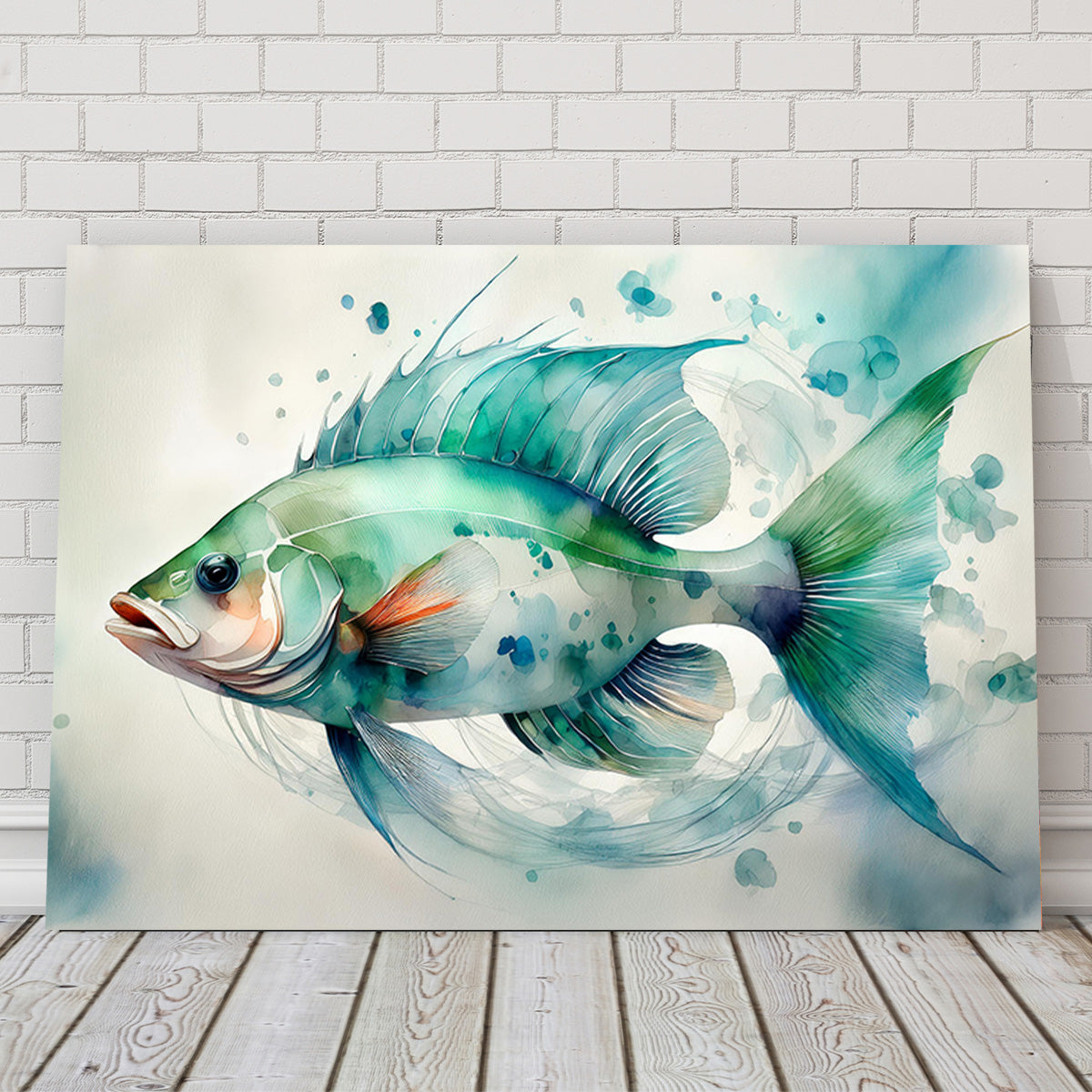 Saltwater Fish Painting Wall Art