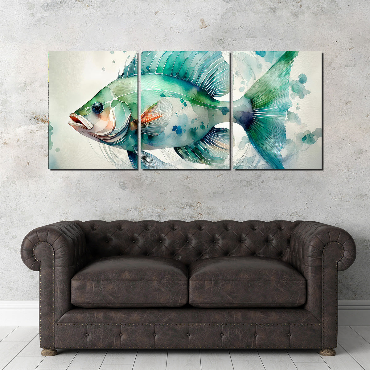 Saltwater Fish Painting Wall Art