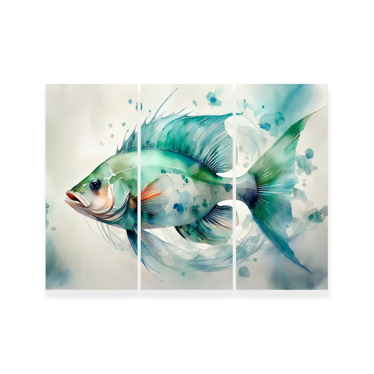 Saltwater Fish Painting Wall Art